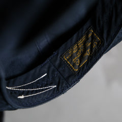 The Dogs & Co Navy HuntingCap 日本の帽子ブランド ネイビーブルー コットンツイル ハンティングキャップ キャスケットキャップ