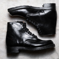 デッドストック Biltrite ポリス コンバット ブーツ 新品 ブラック レザー ポリス コンバット ブーツ カナダ製