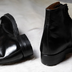 デッドストック Biltrite ポリス コンバット ブーツ 新品 ブラック レザー ポリス コンバット ブーツ カナダ製