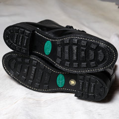 デッドストック Biltrite ポリス コンバット ブーツ 新品 ブラック レザー ポリス コンバット ブーツ カナダ製