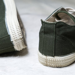 Inn-Stant Old-Hc #604 Khaki(Natural Sole) Japanese retro shoe brand khaki green canvas shoes
