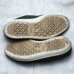 Inn-Stant Old-Hc #604 Khaki(Natural Sole) Japanese retro shoe brand khaki green canvas shoes