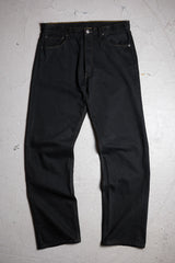 Levi’s 00’s Vintage 501 Black Denim Jeans 早期加拿大製 雙色縫線黑丹寧直筒褲