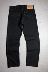 Levi’s 00’s Vintage 501 Black Denim Jeans 早期加拿大製 雙色縫線黑丹寧直筒褲