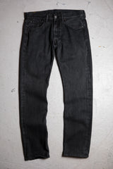 Levi's 501 Black Denim Jeans Classic Straight Black Denim Pants