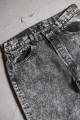 Levi's 80's Vintage 501 Snowflake Gray Denim Jeans Early American Made Snowflake Gray Denim Straight Leg Pants