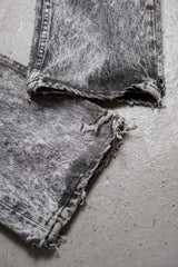 Levi's 80's Vintage 501 Snowflake Gray Denim Jeans Early American Made Snowflake Gray Denim Straight Leg Pants