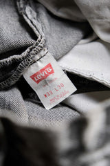 Levi's 80's Vintage 501 Snowflake Gray Denim Jeans Early American Made Snowflake Gray Denim Straight Leg Pants