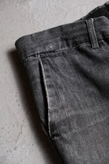 RAF by RAF Simons Cropped Gray Denim RAF Branch Line Washed Gray Denim Jeans