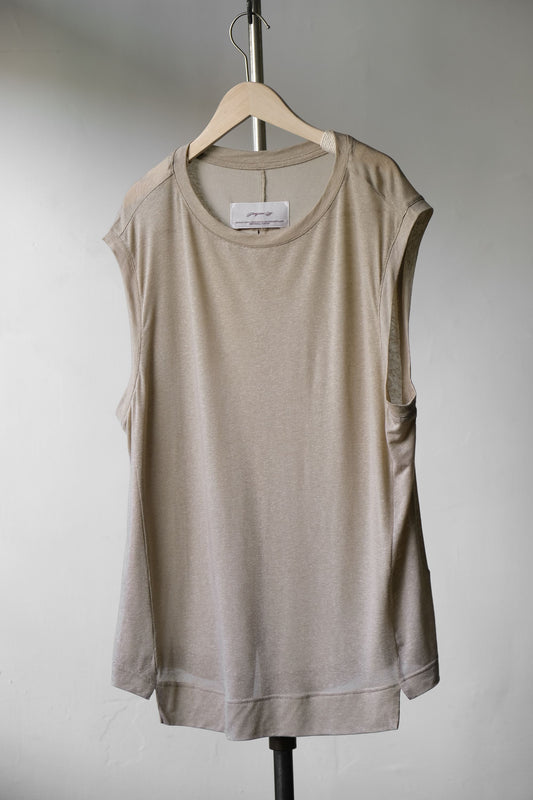 Professor.E - 23S/S "Dirt" OVSD Tank Top (Beige)