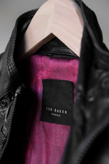 テッドベーカー レザーライダースジャケット