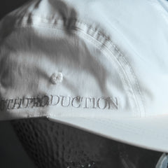 TIGHTBOOTH Side Logo Camp Cap Japanese skateboard brand electric embroidery Logo four-piece camping cap White
