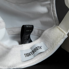 TIGHTBOOTH Side Logo Camp Cap Japanese skateboard brand electric embroidery Logo four-piece camping cap White