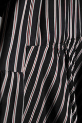 Sacai Back Striped Pleated Switching T-Shirt Made in Japan