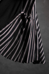 Sacai Back Striped Pleated Switching T-Shirt Made in Japan