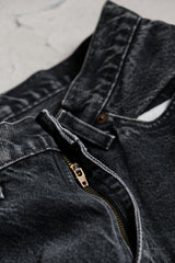 Levi's 90's ヴィンテージ 525 ブラック デニム ジーンズ アーリーアメリカン ウォッシュド ブラック デニム ストレート パンツ