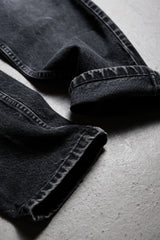 Levi's 90's ヴィンテージ 525 ブラック デニム ジーンズ アーリーアメリカン ウォッシュド ブラック デニム ストレート パンツ