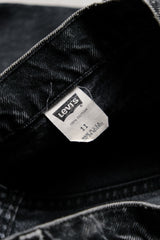 Levi's 90's ヴィンテージ 525 ブラック デニム ジーンズ アーリーアメリカン ウォッシュド ブラック デニム ストレート パンツ