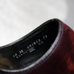 Vintage Florsheim leather Model 30834 dark Burgundy American made Oxford shoes Burgundy color