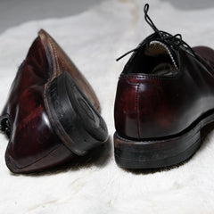 Vintage Florsheim leather Model 30834 dark Burgundy American made Oxford shoes Burgundy color