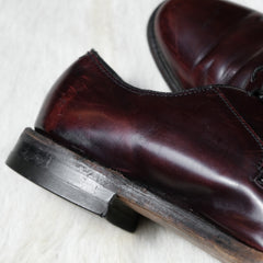 Vintage Florsheim leather Model 30834 dark Burgundy American made Oxford shoes Burgundy color