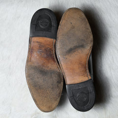 Vintage Florsheim leather Model 30834 dark Burgundy American made Oxford shoes Burgundy color