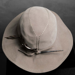 Mayser Modell ヴィンテージ フェザー フェルト ハット ヴィンテージ レディース ウール フェザー トリム 紳士用ハット