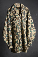 Eddie Bauer Vintage Wool Camo Shirt American century-old vintage duck hunting camouflage wool shirt