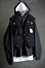 Mountain Research x Columbia Black Label Henrys Point Vest Two-Piece Multi-Pocket Fishing Vest Waterproof Cape
