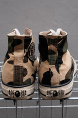 A Bathing Ape BAPE STA High Camo Canvas Sneakers 迷彩高筒帆布鞋