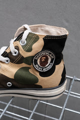 A Bathing Ape BAPE STA High Camo Canvas Sneakers 迷彩高筒帆布鞋