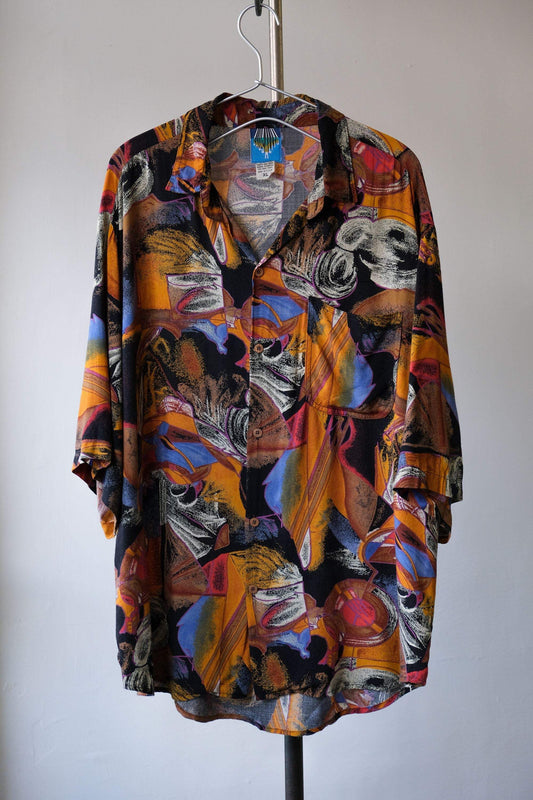 Vintage All Over Print Rayon Shirt Made in USA Vintage All Over Print Rayon Shirt Made in USA
