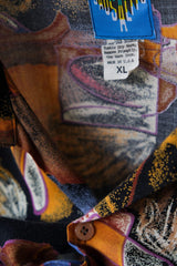 Vintage All Over Print Rayon Shirt Made in USA 美國製古著滿版印花嫘縈襯衫