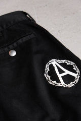 シュプリーム x アンダーカバー 16A/W アナーキー ジッパー ワークパンツ