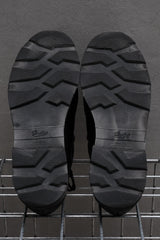 Paraboot MICHAEL MOUTON GRIFF NOIR 羊毛拼接黑色厚底鞋