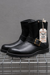 CALEE Leather Engineer Boots Black 黑色經典牛皮工程靴 Vibram 大底 日本製