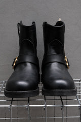 CALEE Leather Engineer Boots Black 黑色經典牛皮工程靴 Vibram 大底 日本製