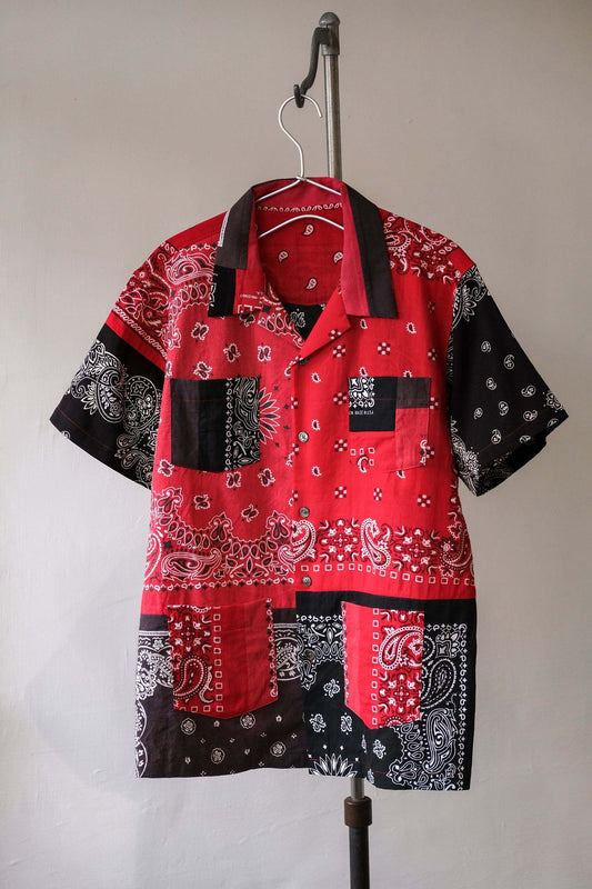 Ban Restructure USA Vintage Bandana Patchwork Shirt 伴重製系列 美國古董方巾拼接襯衫