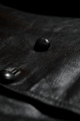 ヴィンテージ ヨーロッパ 1940/50 年代 ダブルブレスト レザー コート ジャケット