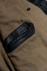 ヴィンテージ ヨーロッパ 1940/50 年代 ダブルブレスト レザー コート ジャケット