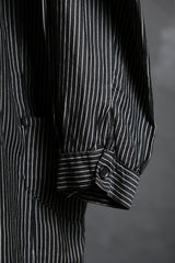 ヴィンテージ フレンチ 1940's コットン ストライプ ドレス フランス 40's ヴィンテージ コットン ロング ストライプ ブラウス/ドレス