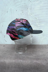 Vintage 90s Abstract Wave Pattern Snapback Cap 90年代尼龍印花棒球帽