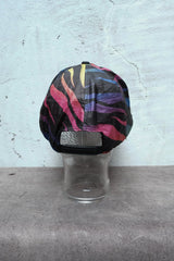 Vintage 90s Abstract Wave Pattern Snapback Cap 90年代尼龍印花棒球帽