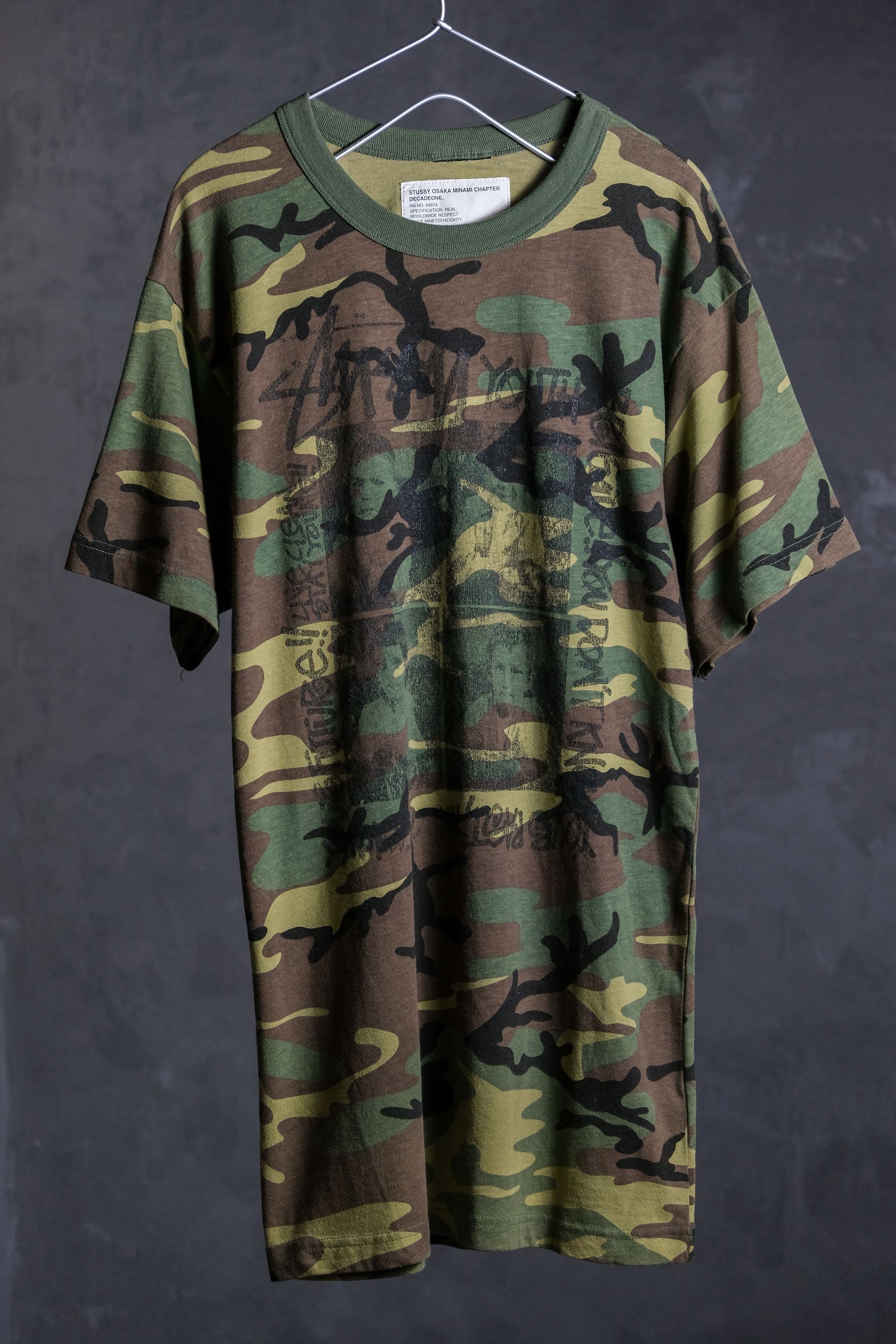 Stussy Osaka Minami Chapter Camo Tee 大阪店舖限定迷彩短踢