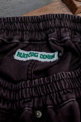 nul1.org ORIGINAL DENIM SHORTS FADED BLACK 水洗褪色補強工裝短褲