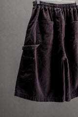 nul1.org ORIGINAL DENIM SHORTS FADED BLACK 水洗褪色補強工裝短褲