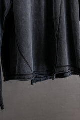 Professor.E HENLEY L/S TEE (COLD DYED GREY)