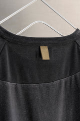 EYES&SINS LAYERED SLEEVE L/S TEE BLACK 吉豐重工 EYES&SINS 假兩件層次袖落肩長袖T 黑色