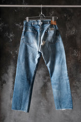 Levi's Vintage Clothing Lot 201 LVC Repaired Selvedge Denim Jeans Boro Repair Denim Pants LVC Lot 201 復刻 赤耳丹寧 大面積修補款