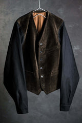 French 1940's Vintage Corduroy Gilet Jacket French 1940's Vintage Corduroy Gilet Jacket